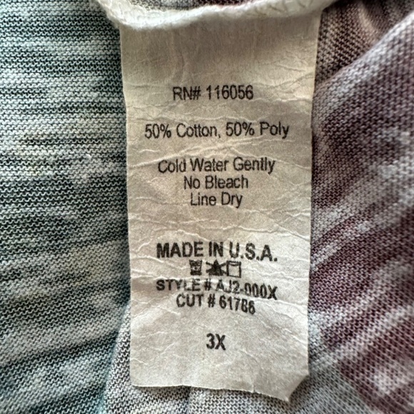 Jess & Jane Womens 3X Tunic Tee Milan Stretch Boho Artsy Art to Wear Unique - Picture 11 of 13